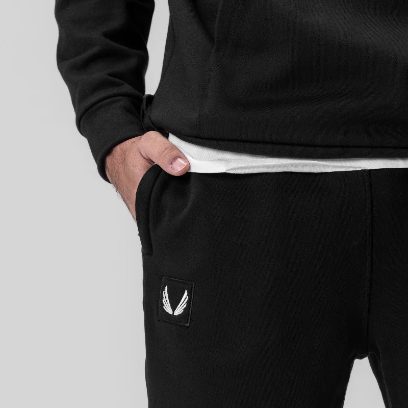 0655. Tech-Terry™ Oversized Sweats - Black ""Patch""