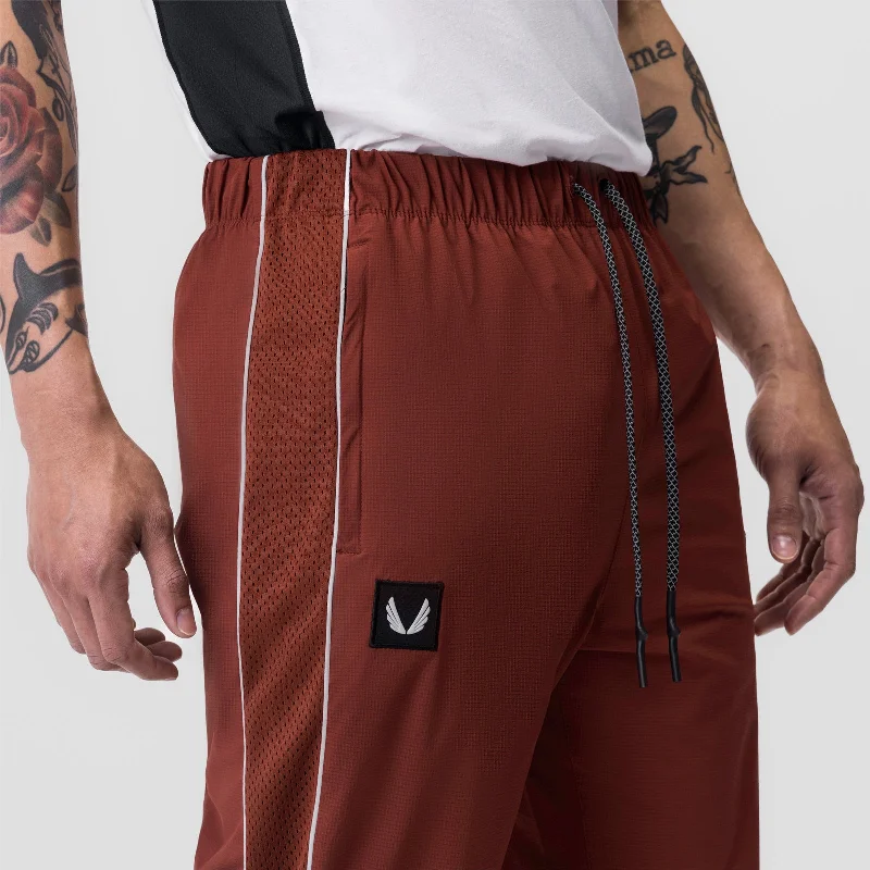 0796. Ripstop Oversized Track Pant  - Brick