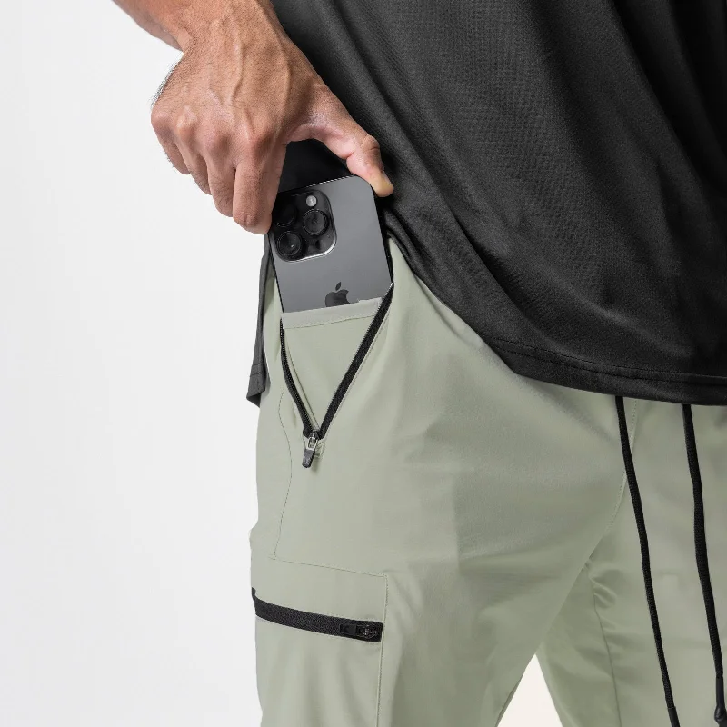 0827. Tetra-Lite™ Inlay Pocket High Rib Jogger - Sage