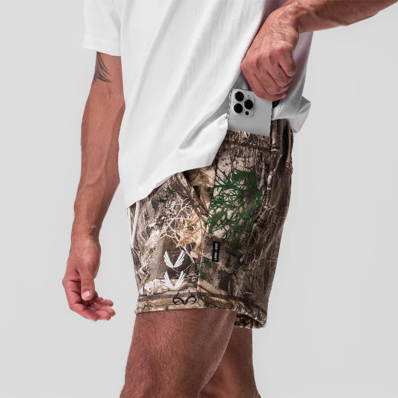 0867. Tech-Terry™  Sidelock Sweat Short - Realtree® Camo ""Stacked Wings""