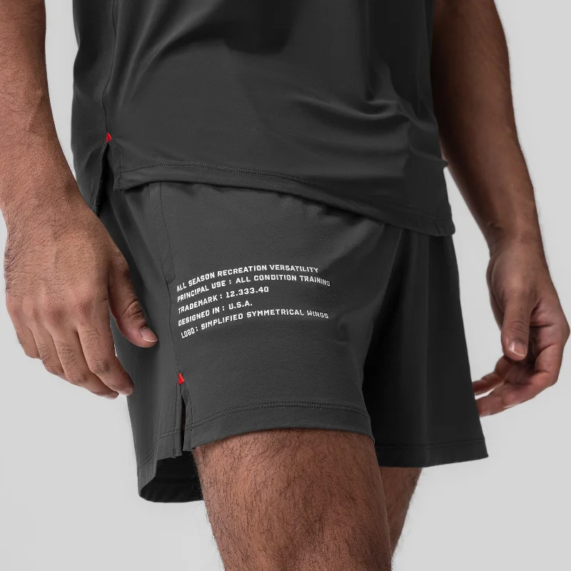 0942. Aerotex™ 5"" Training Short - Space Grey