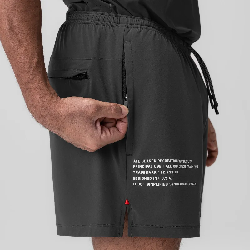 0942. Aerotex™ 5"" Training Short - Space Grey