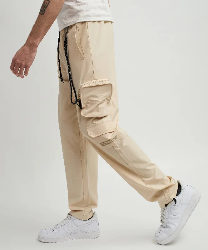 Bridges Utility Stretch Tech Nylon Cargo Pants - Cream