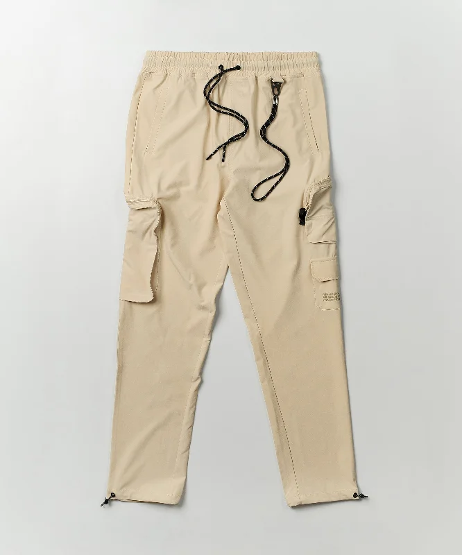 Bridges Utility Stretch Tech Nylon Cargo Pants - Cream