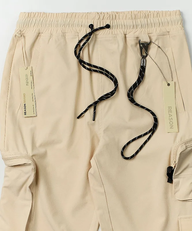 Bridges Utility Stretch Tech Nylon Cargo Pants - Cream