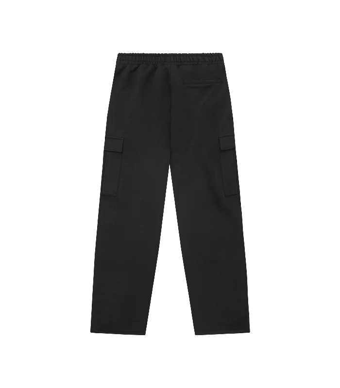 CARGO SWEATPANTS - BLACK