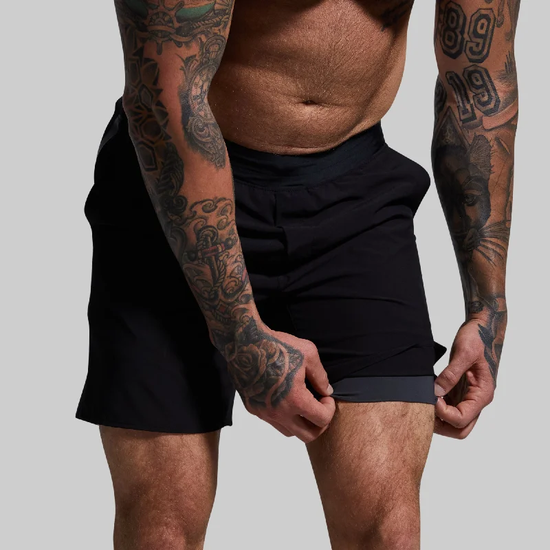 Compete Short w/ Compression (Black)