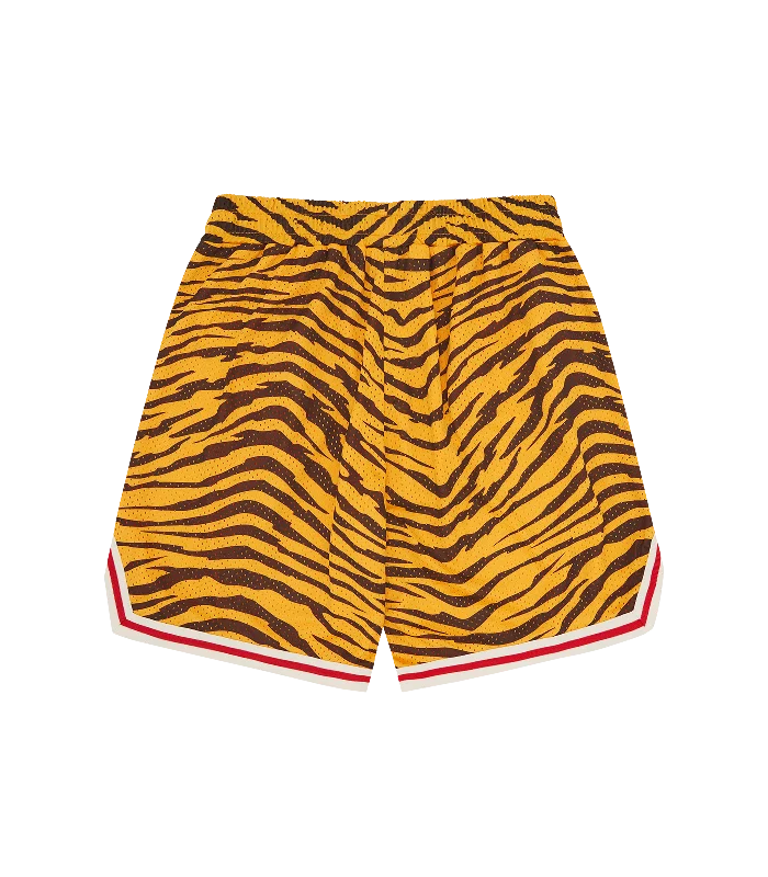 CREST BASKETBALL SHORT - ORANGE/BLACK