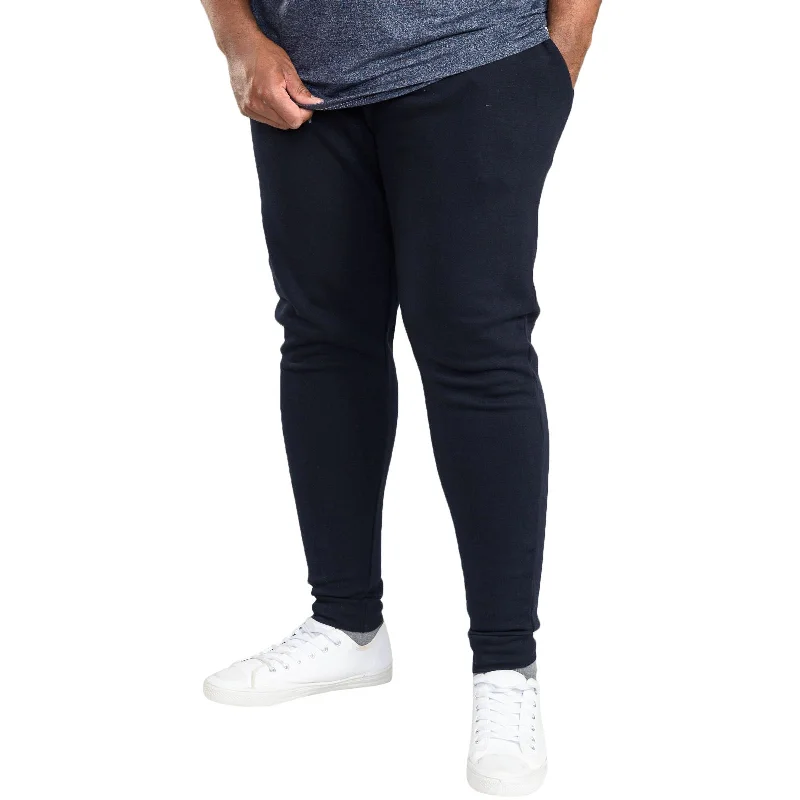 D555 Mens Brandon Big & Tall Slim Fit Cuffed Joggers - Navy