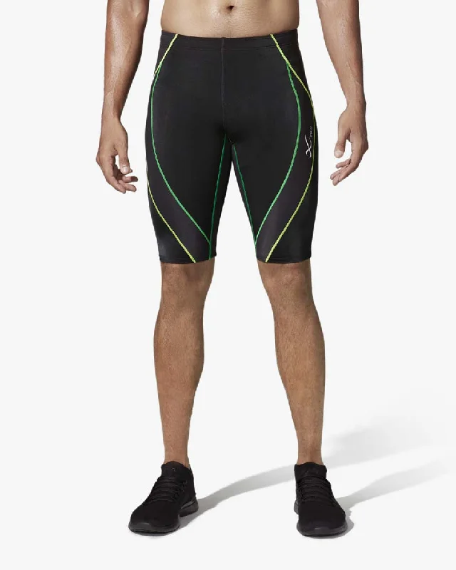 Endurance Generator Joint & Muscle Support Compression Short: Men's Black/Lime