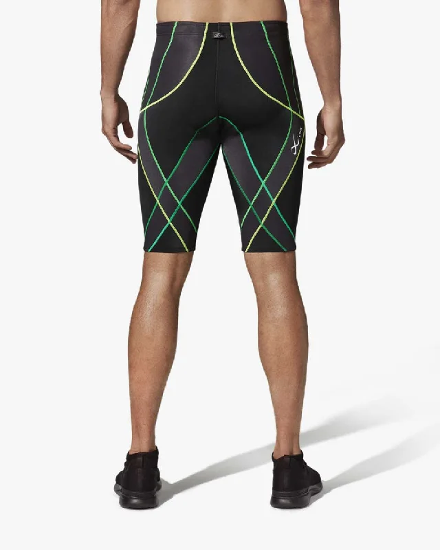 Endurance Generator Joint & Muscle Support Compression Short: Men's Black/Lime