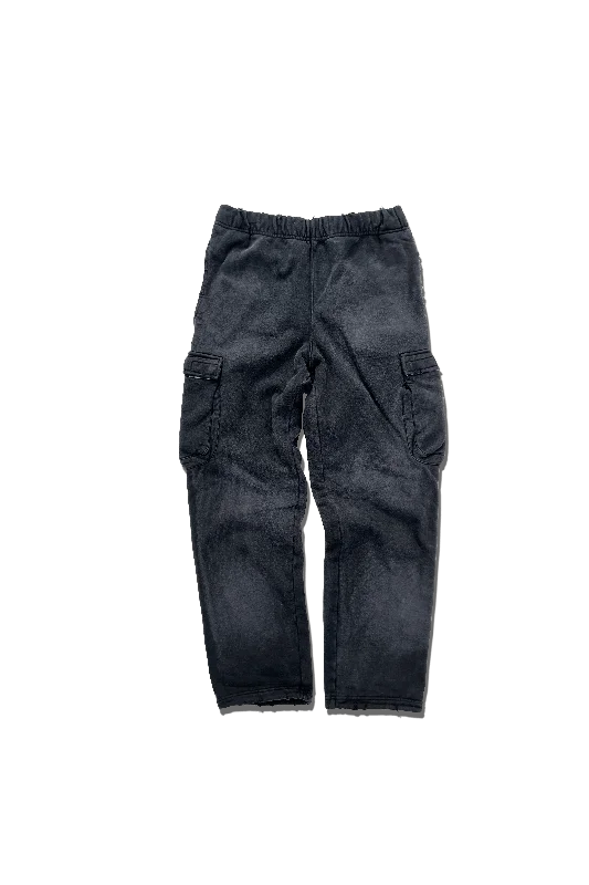 Exclusive Distressed N' Sun Faded Recess Cargo Sweatpants - Meteorite