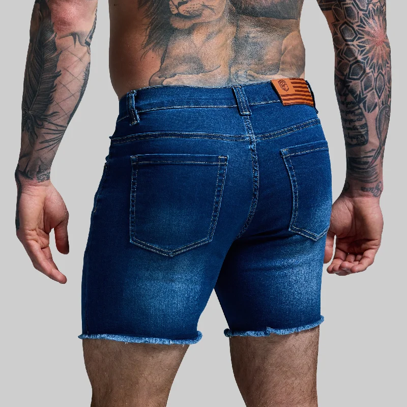 FLEX Stretchy Jort (Dark Wash 6"")