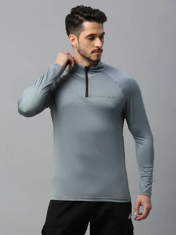 Zip Semi Compression Tshirt