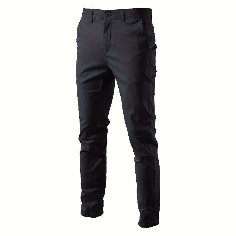 kkboxly  Men's Casual Cotton Slim Pants