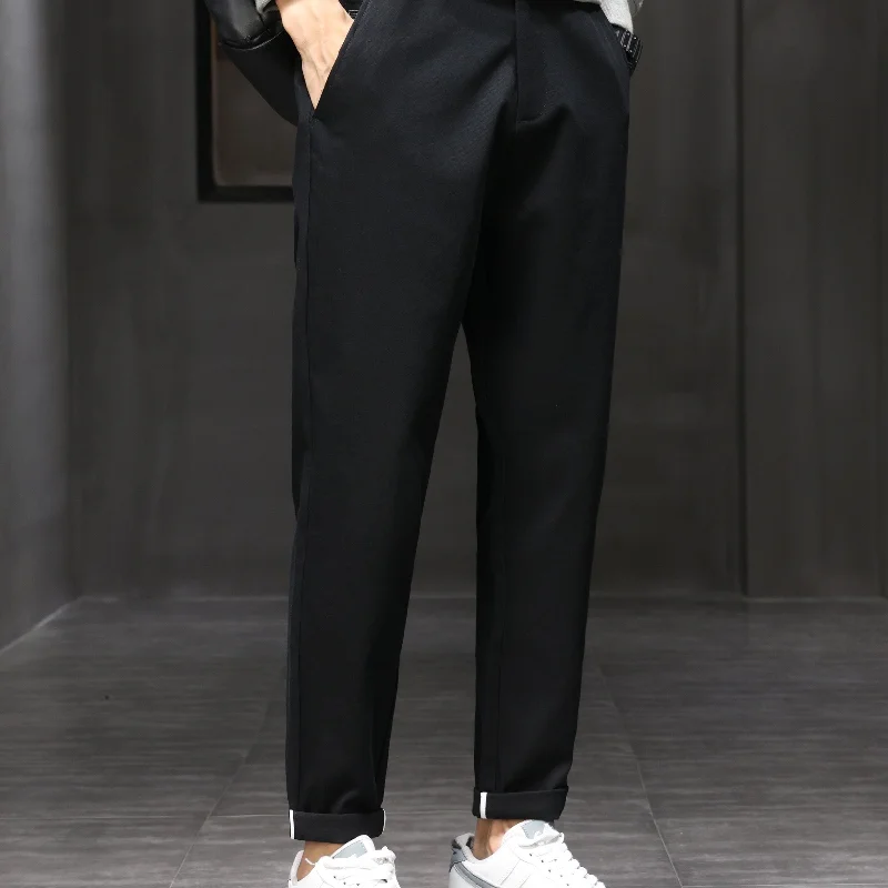 kkboxly  Plus Size Men's Solid Pants Casual Fashion Pants For Spring Fall Winter, Men's Clothing