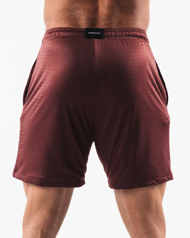 LDB More Mesh Short 6” - Burgundy