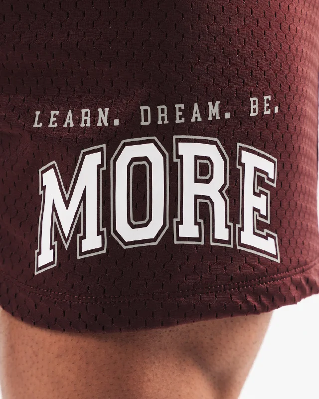 LDB More Mesh Short 6” - Burgundy