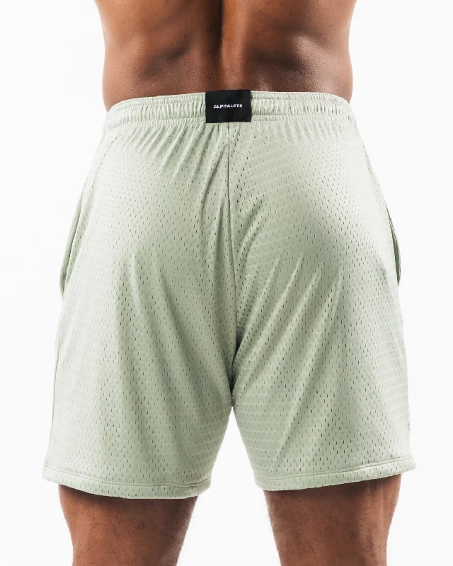 Wolf Head Mesh Short 6"" - Sage