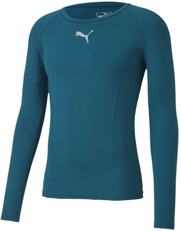 Puma Liga Baselayer Long Sleeve Mens Training Top - Green