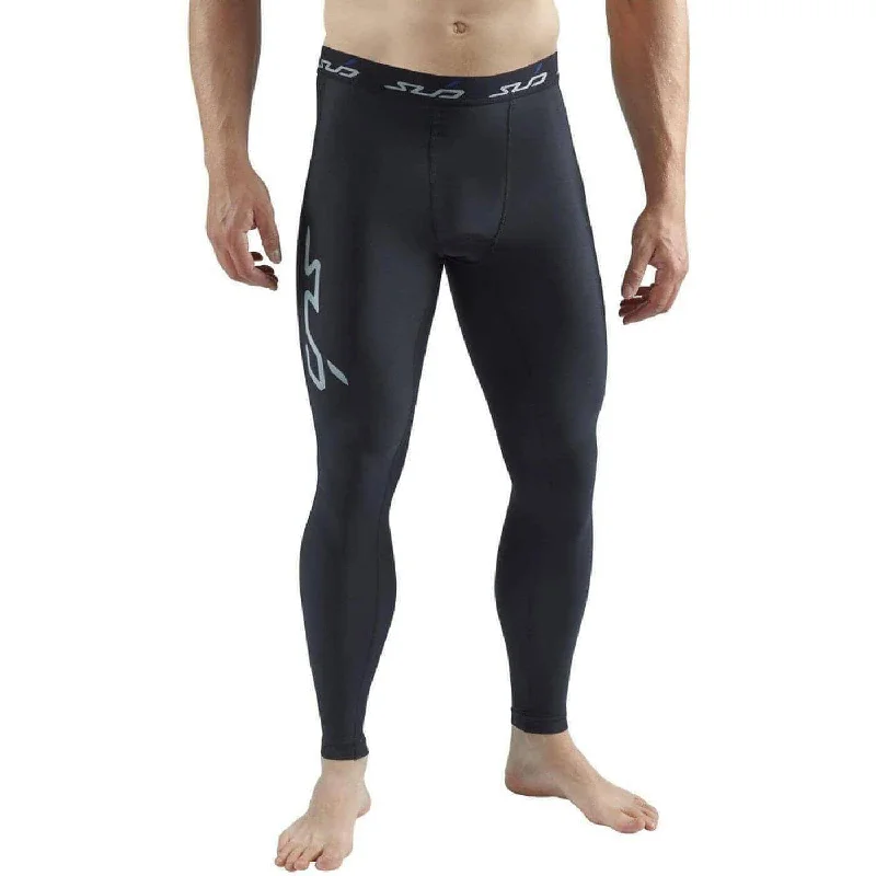 Sub Sports Cold Thermal Compression Mens Long Running Tights - Black