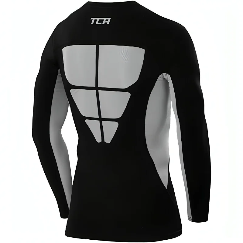 TCA SuperThermal FX Laser Mens Long Sleeve Running Top - Black