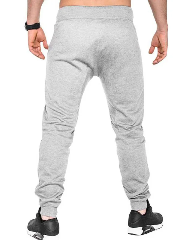 Skull Beard Printed Grey Track Pant