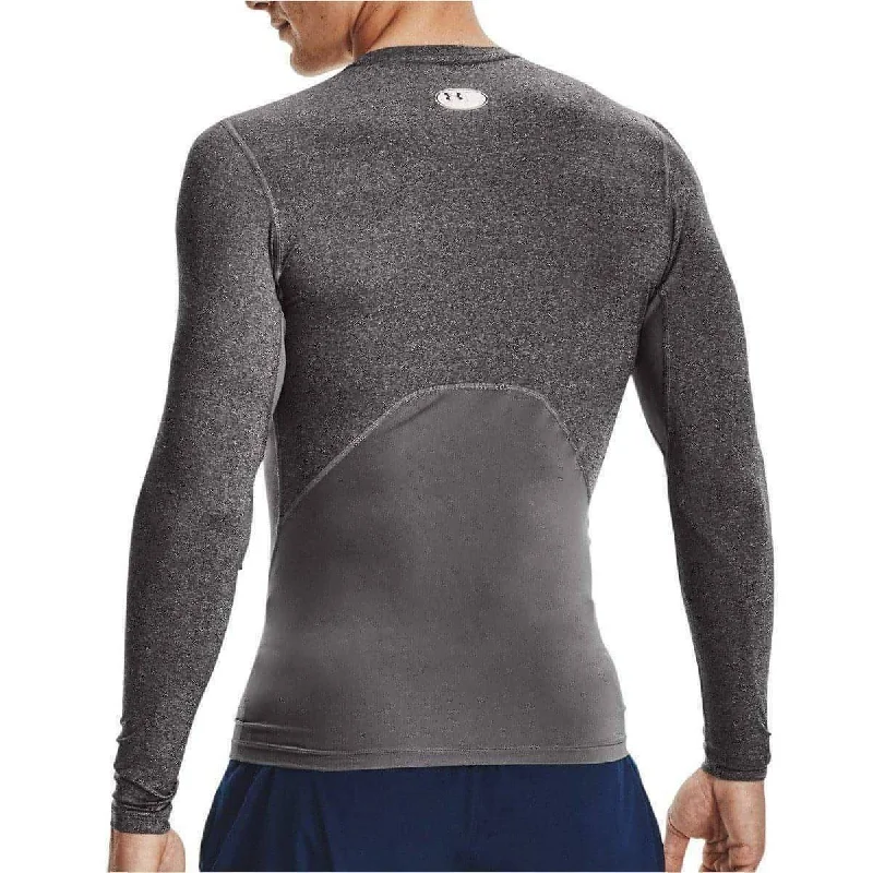 Under Armour Heatgear Armour Long Sleeve Mens Compression Top - Grey