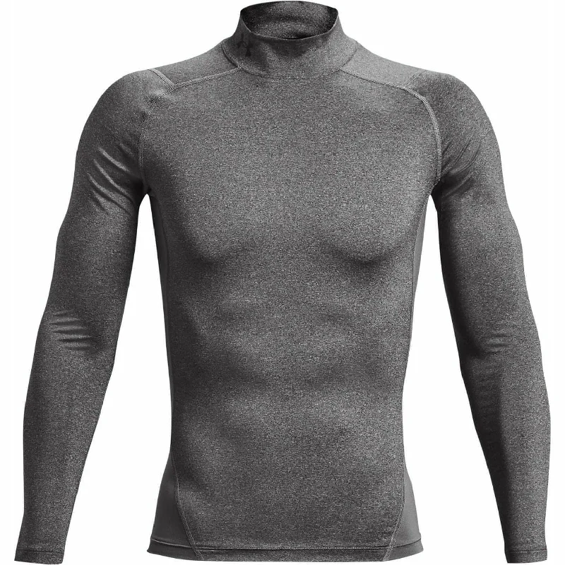 Under Armour HeatGear Mock Long Sleeve Mens Training Top - Grey