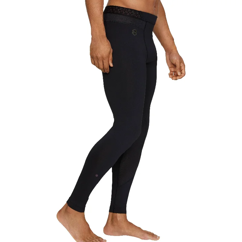 Under Armour HeatGear Rush Compression Mens Long Running Tights - Black