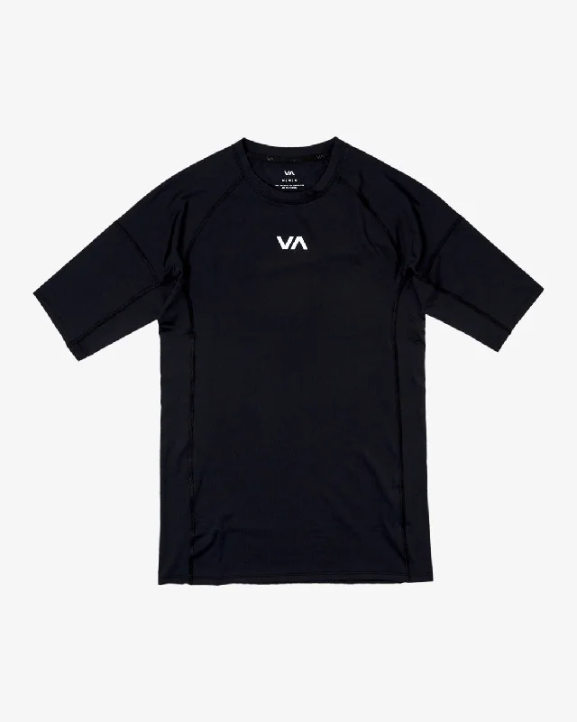 VA Sport Short Sleeve Rashguard - Black