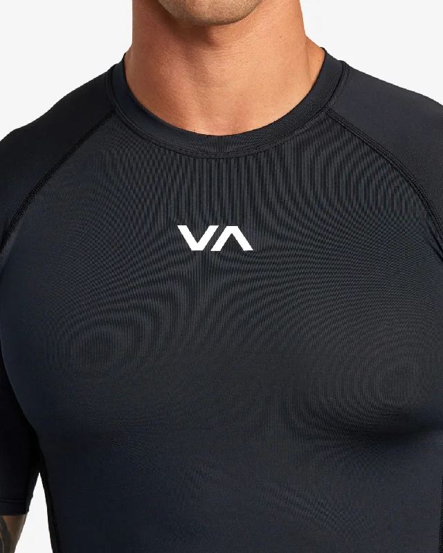 VA Sport Short Sleeve Rashguard - Black