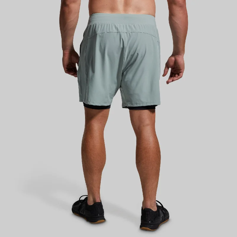 Versatile Short w/ Compression 7"" (Sea Sage)