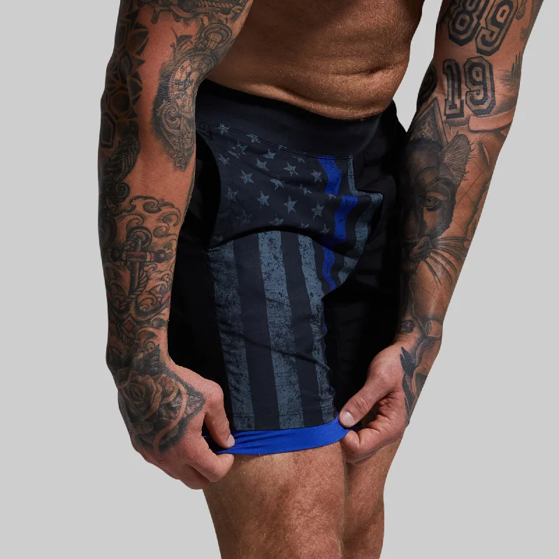 Versatile Short w/ Compression 7"" (Thin Blue Line Gunmetal)