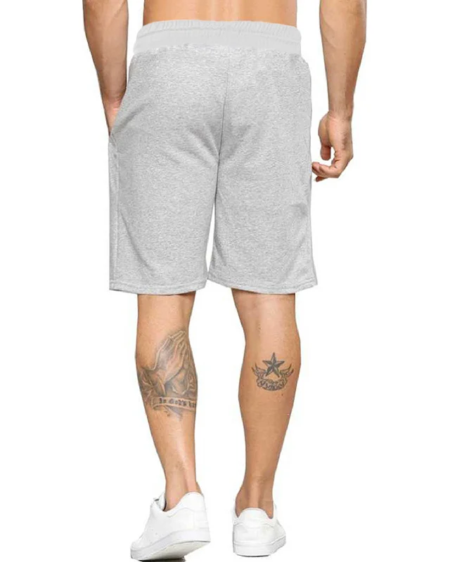 Solid Men Grey Regular Shorts