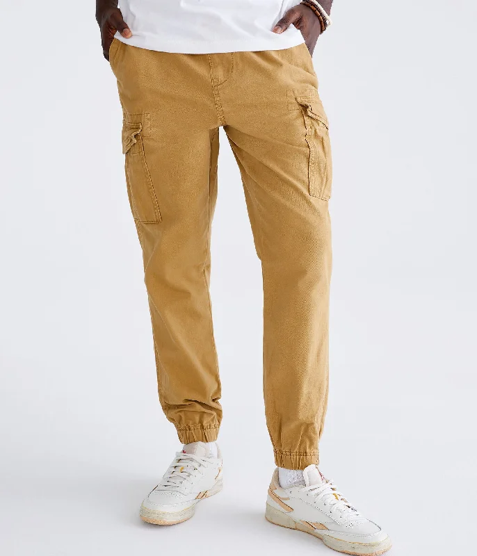 Aeropostale Men's Twill Cargo Joggers