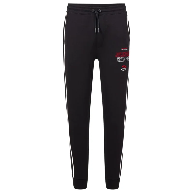 BOSS & NBA cotton-blend tracksuit bottoms