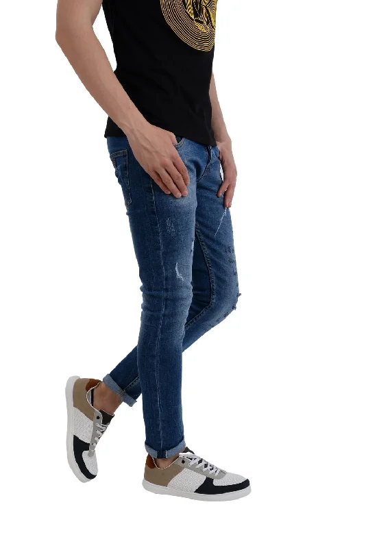 Casual Dirty Denim Jeans Pant (1153) - White Rabbit