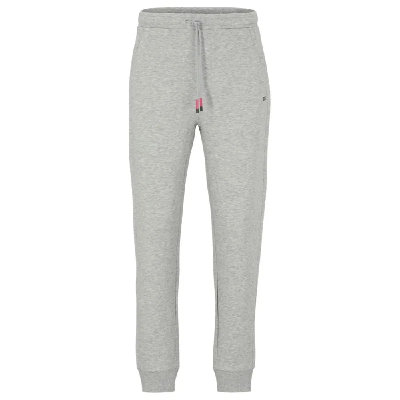 Cotton-blend tracksuit bottoms with embroidered logos