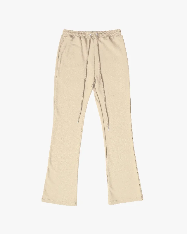 BIG N TALL PERFECT FLARE SWEATPANTS-KHAKI