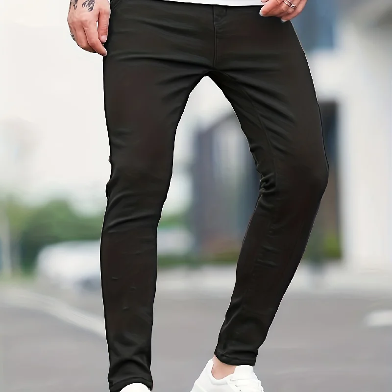 kkboxly  Men's Casual Skinny Jeans, Chic Stretch Denim Pants