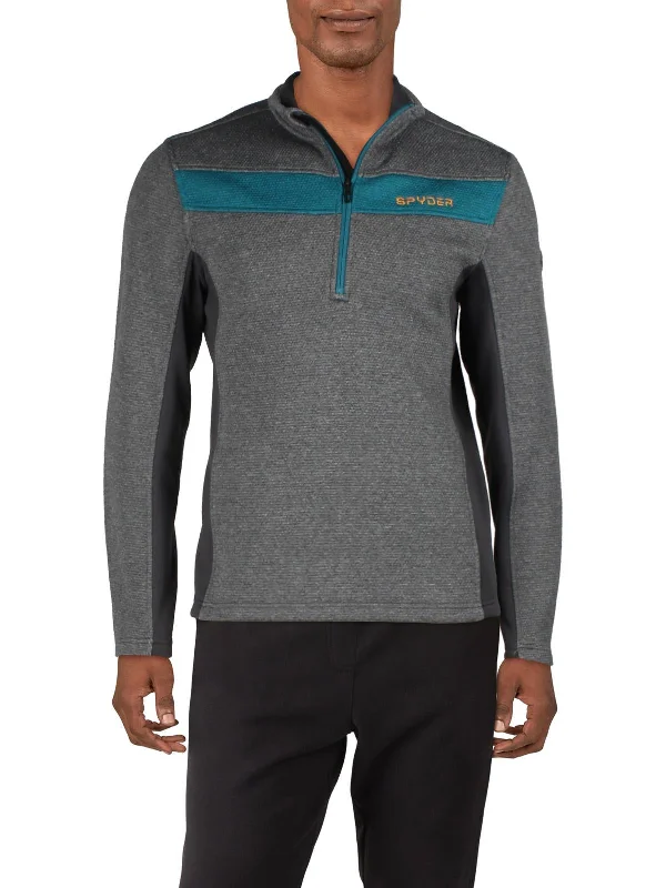 Mens Activewear Fitness 1/4 Zip Pullover