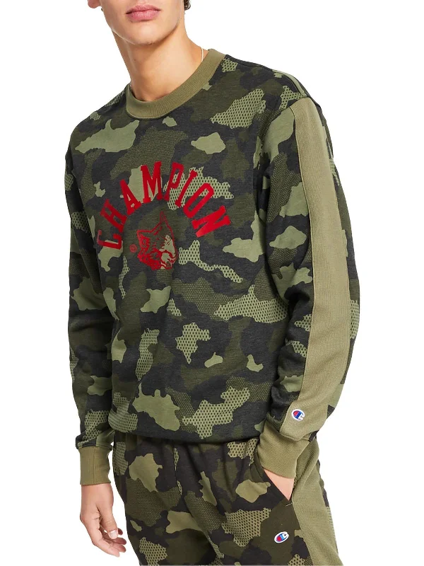 Mens Camo Fleece Sweatshirt