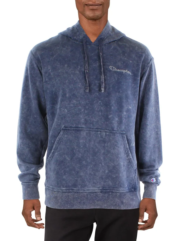 Mens Heathered Cotton Hoodie