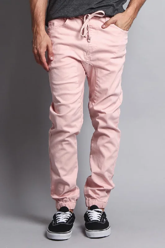 Men's Jogger Twill Pants (Dirty Pink)