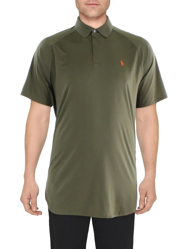 Mens Logo Polyester Polo