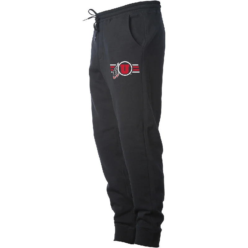 Men's Midweight Fleece Black Joggers