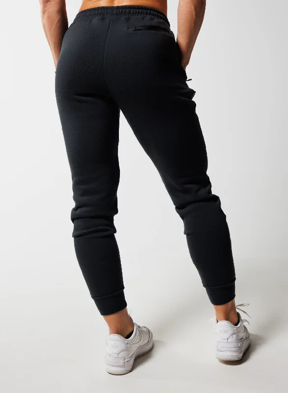 MORE THAN EVER FITTED JOGGERS - BLACK