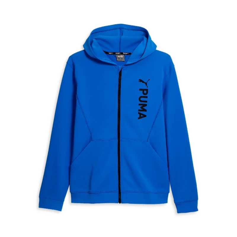 PUMA Men's Fit Double Knit Full-Zip Hoodie