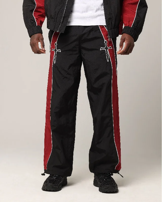 Saint Morta Boundary Track Jogger Black/Burgundy